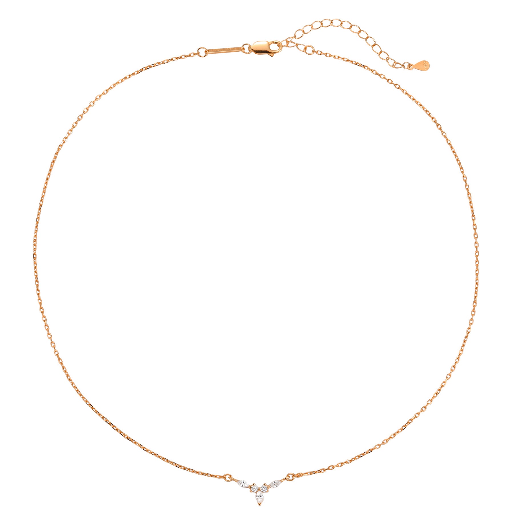 Collar Petite Corona Plata de Ley