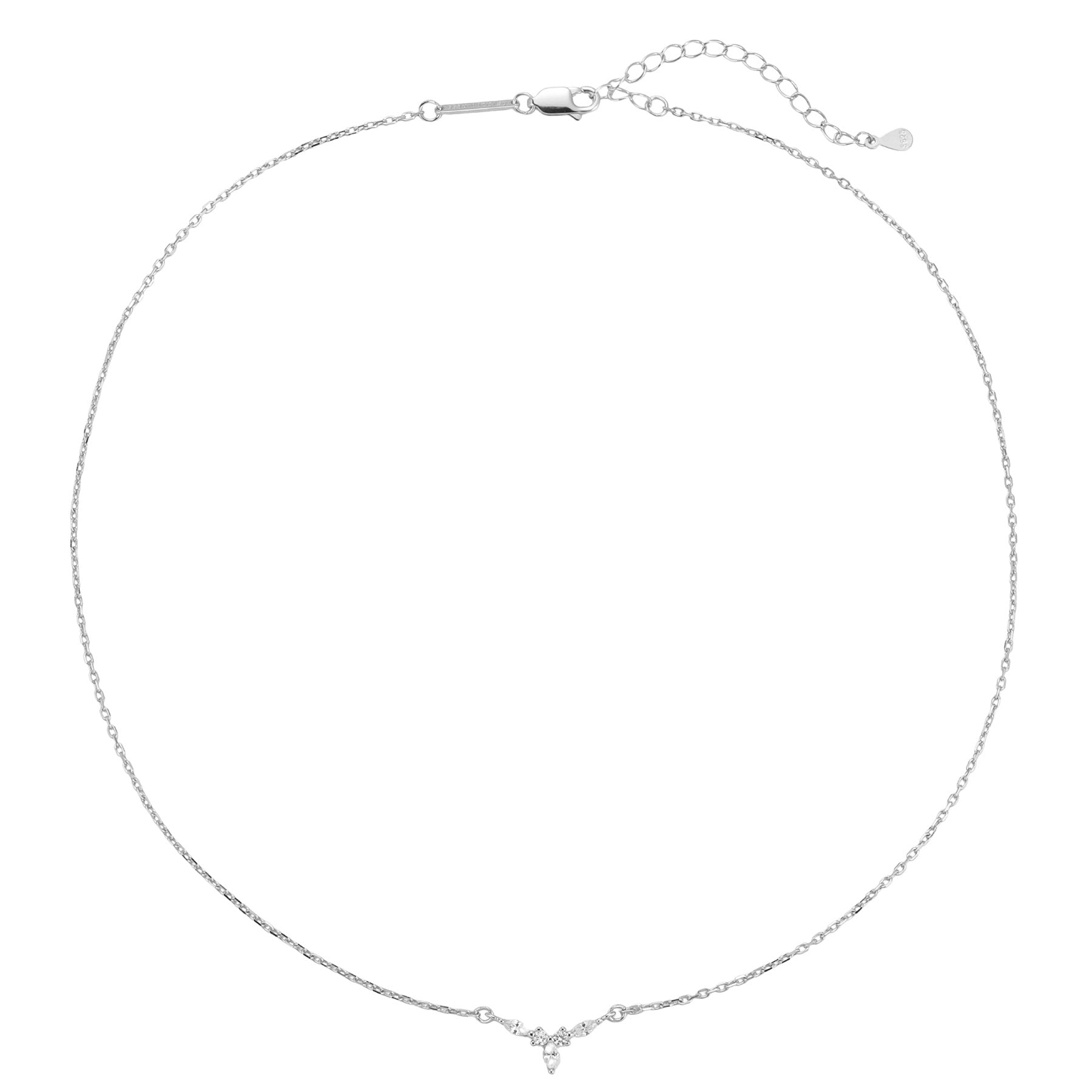 Collar Petite Corona Plata de Ley