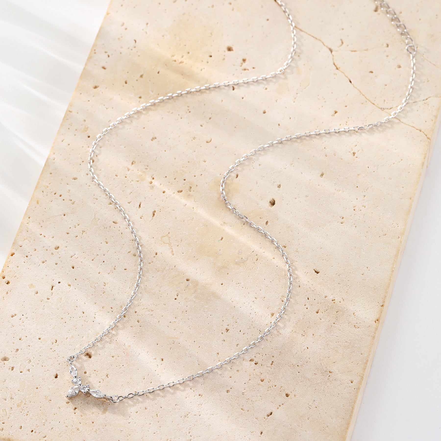 Petite Crown Necklace Sterling Silver