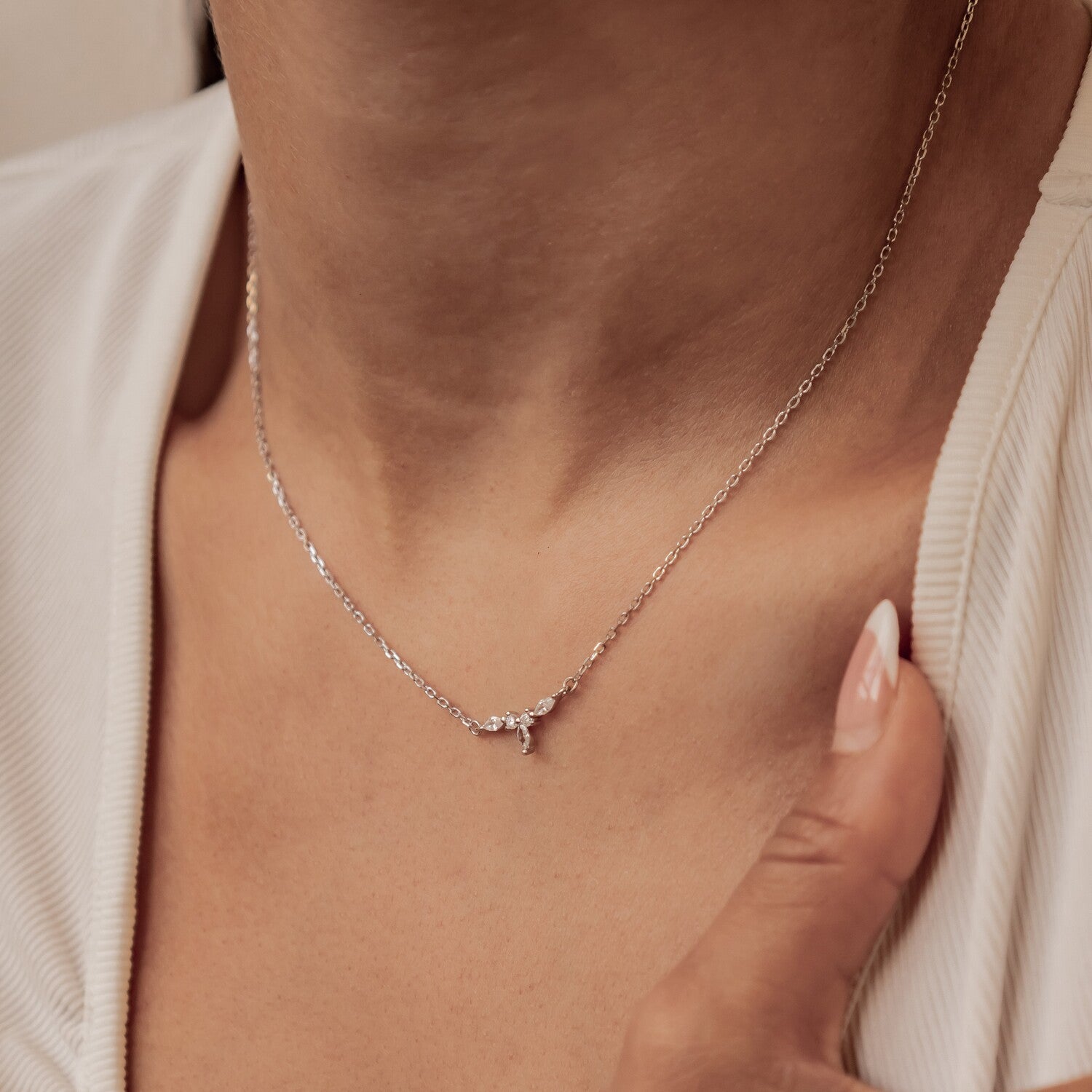 Collar Petite Corona Plata de Ley