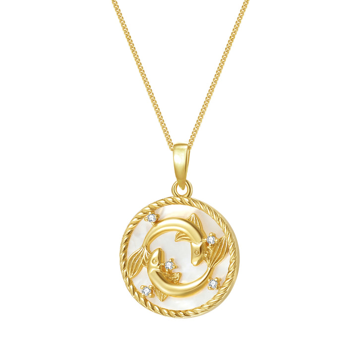 Collier pendentif zodiaque Poissons