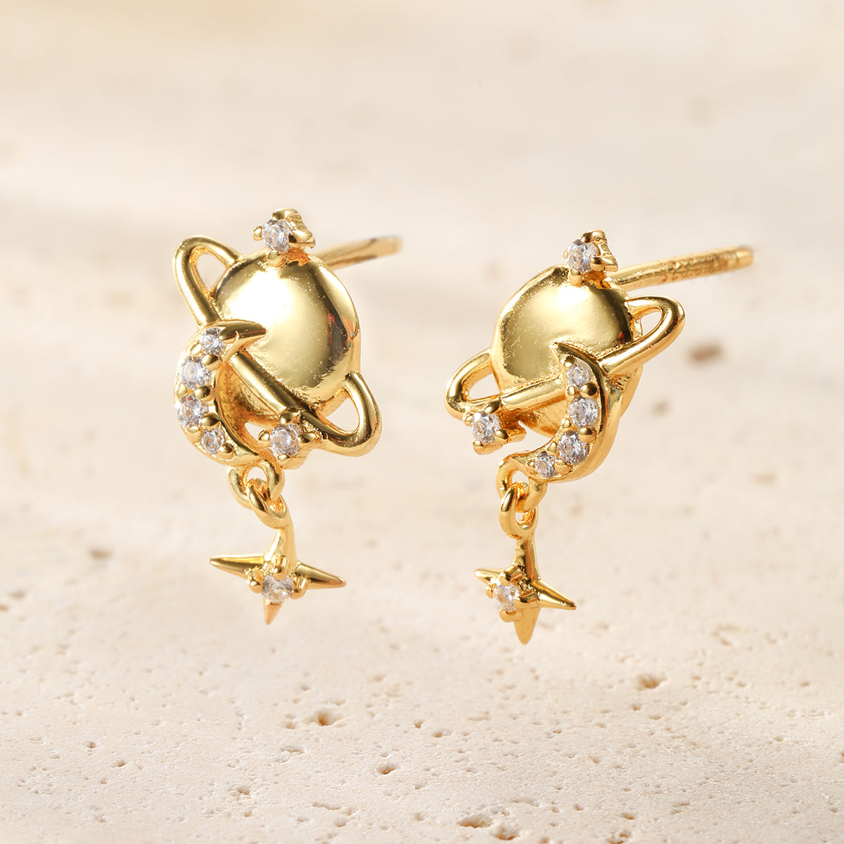 Boucles d’oreilles Planète Sterling Argent