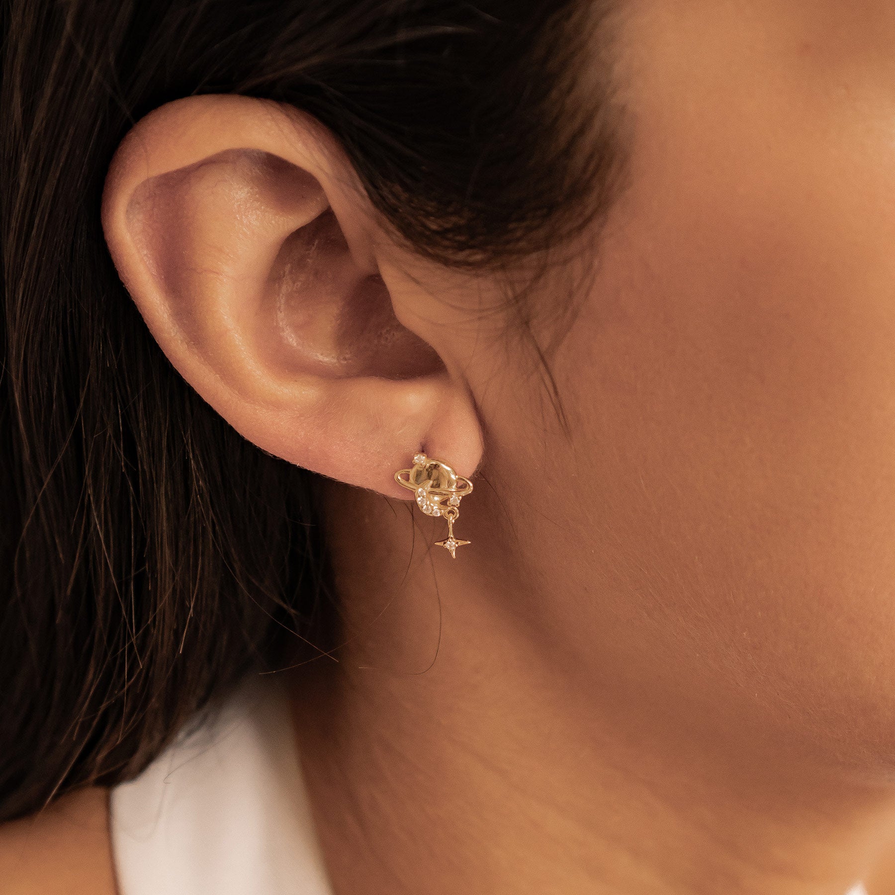 Boucles d’oreilles Planète Sterling Argent