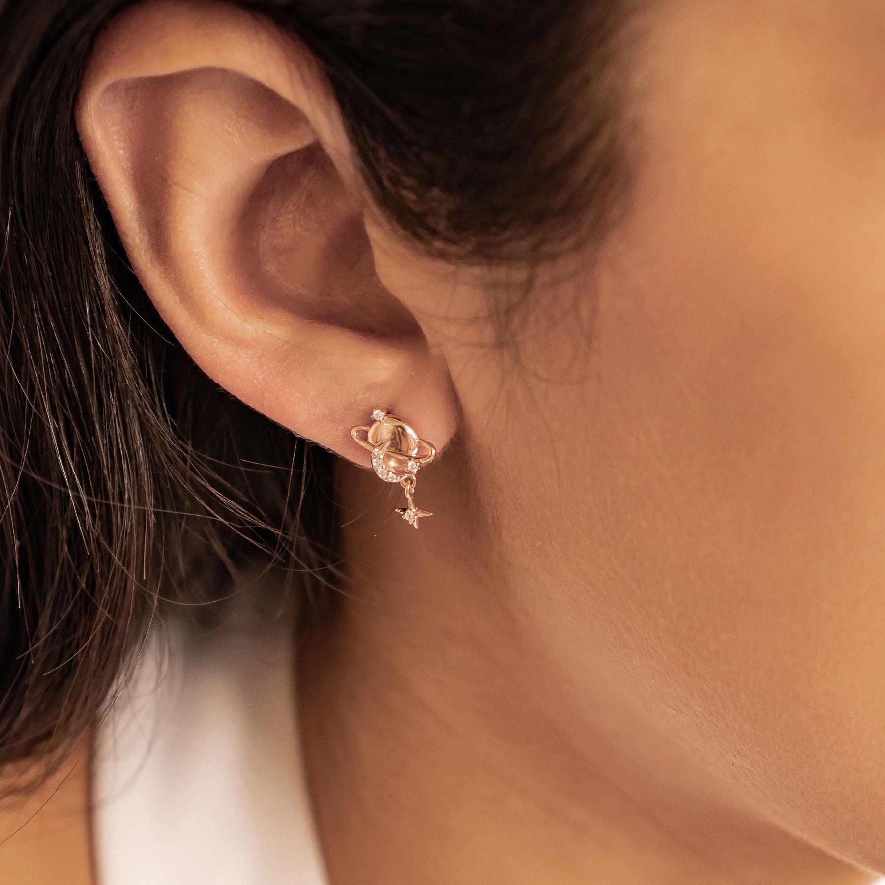 Boucles d’oreilles Planète Sterling Argent