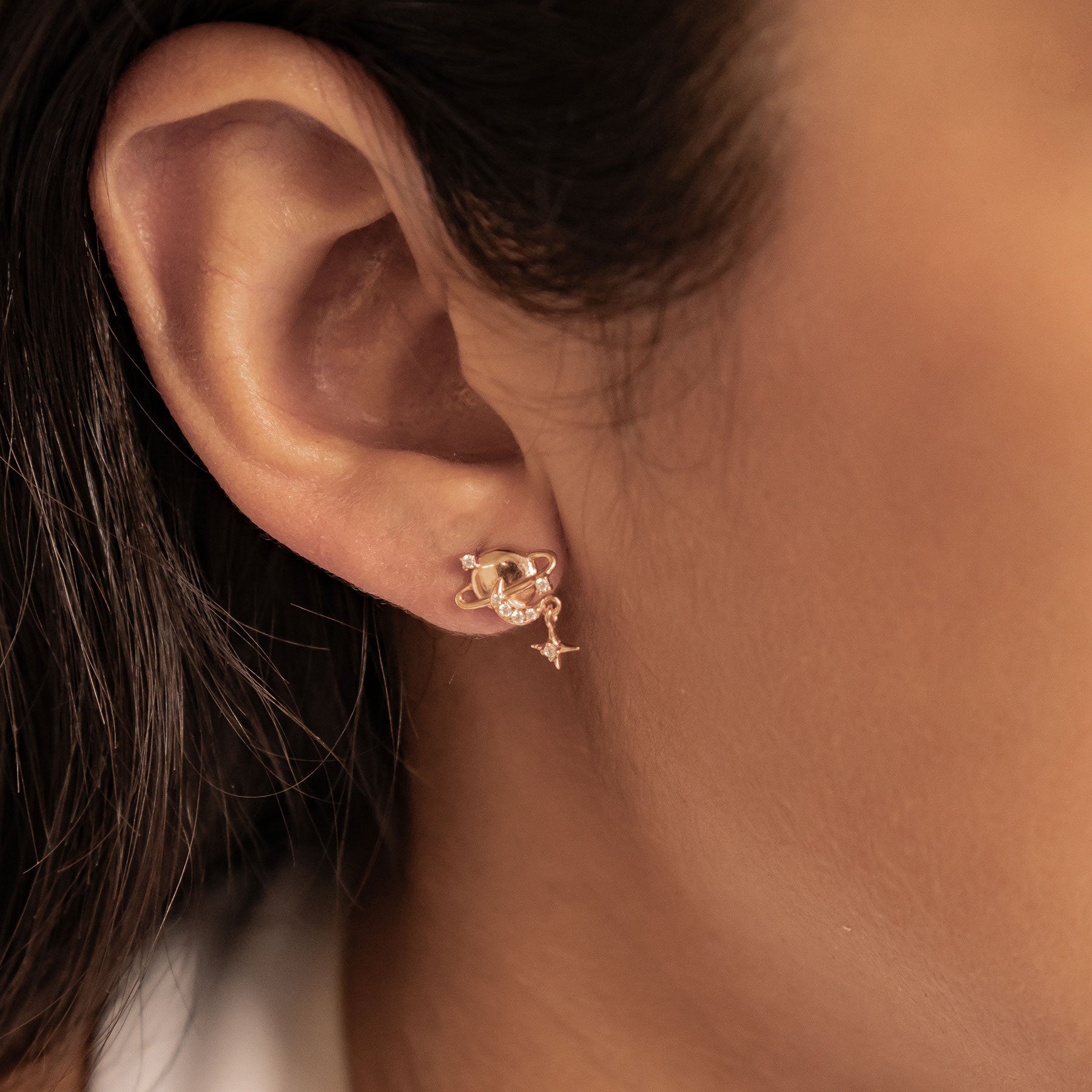 Boucles d’oreilles Planète Sterling Argent