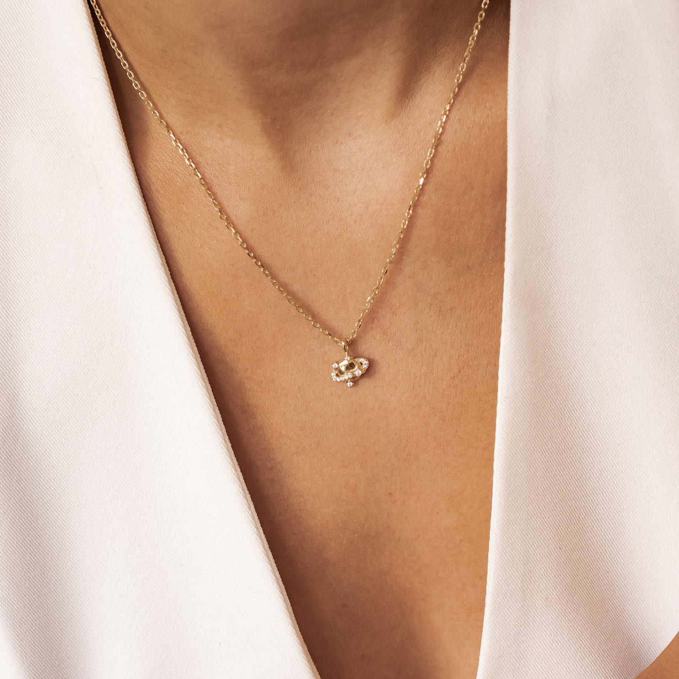Collar Colgante Planeta Plata de Ley 925