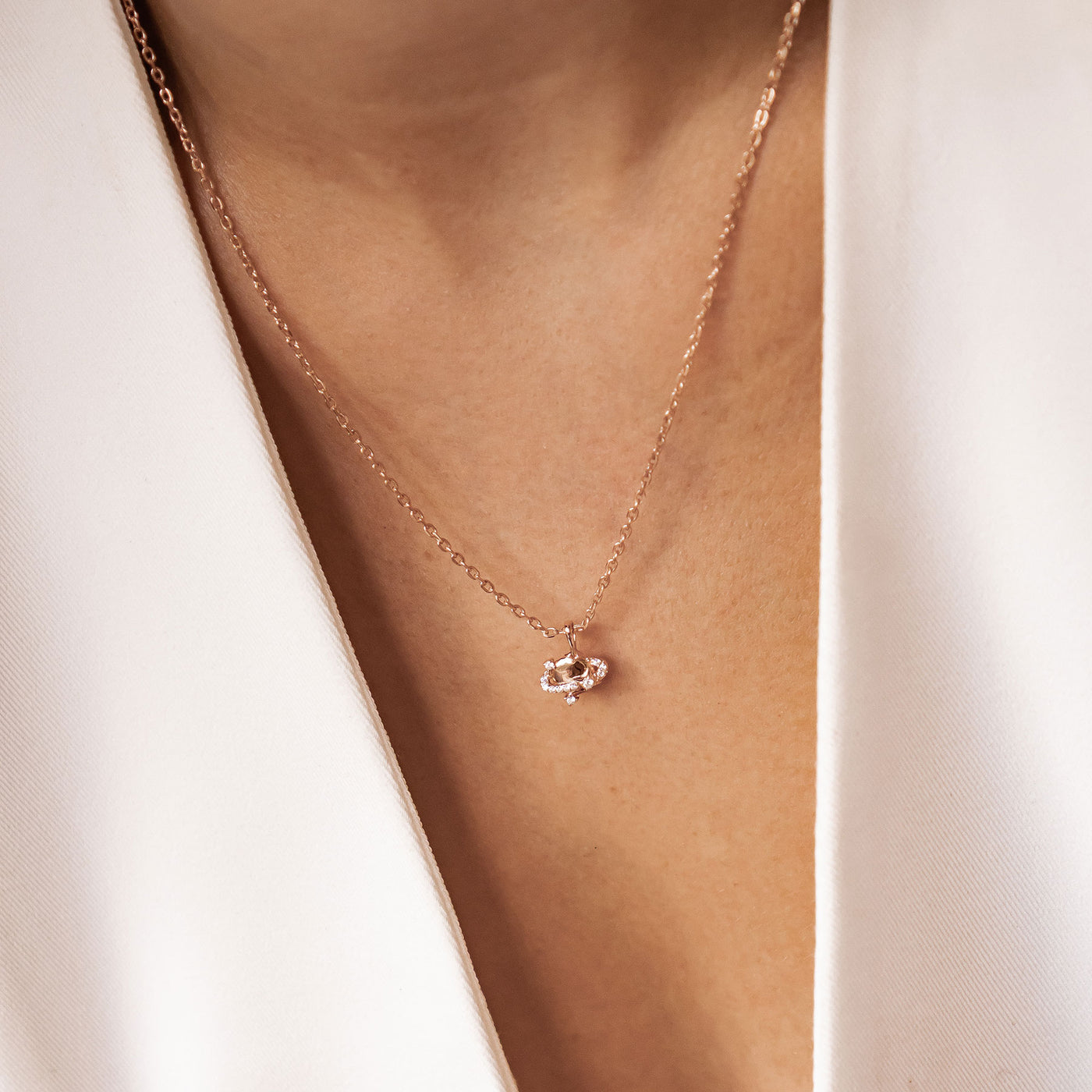 Collar Colgante Planeta Plata de Ley 925