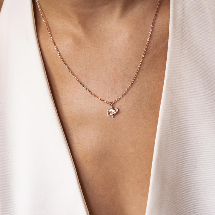 Collar Colgante Planeta Plata de Ley 925