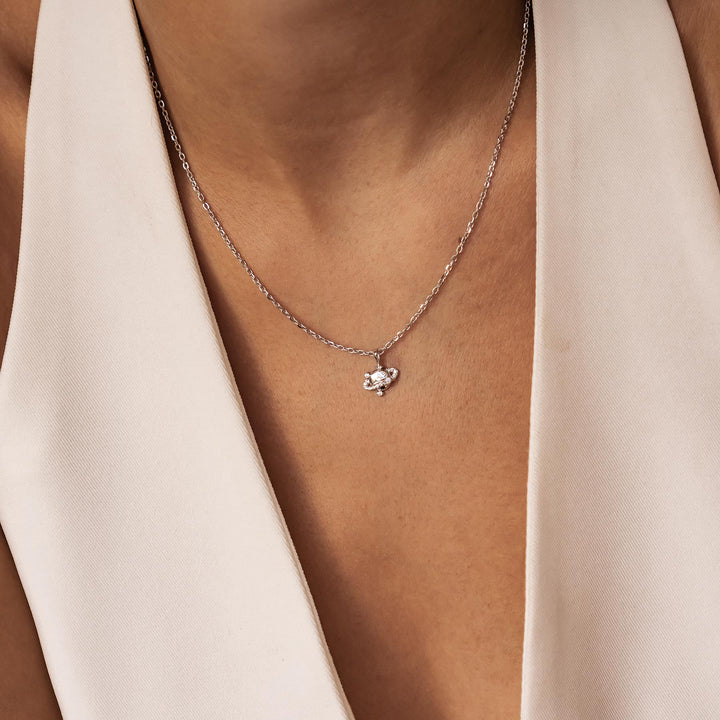 Collar Colgante Planeta Plata de Ley 925
