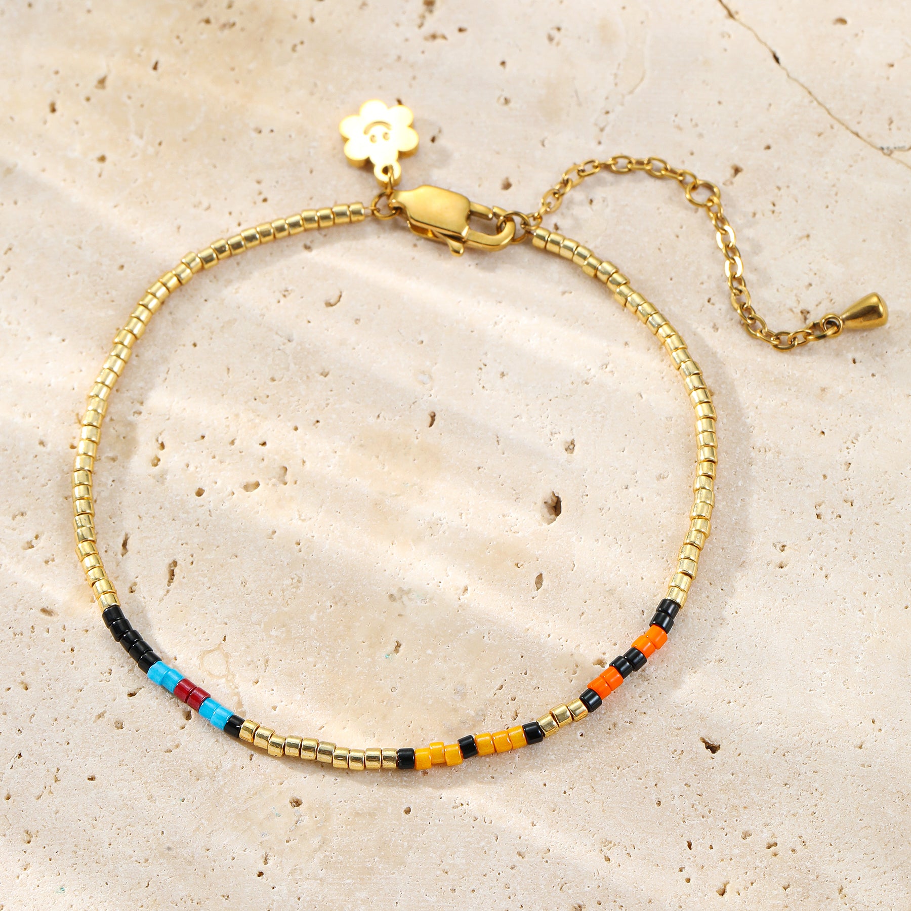 Playful Colors Bead Bracelet Waterproof