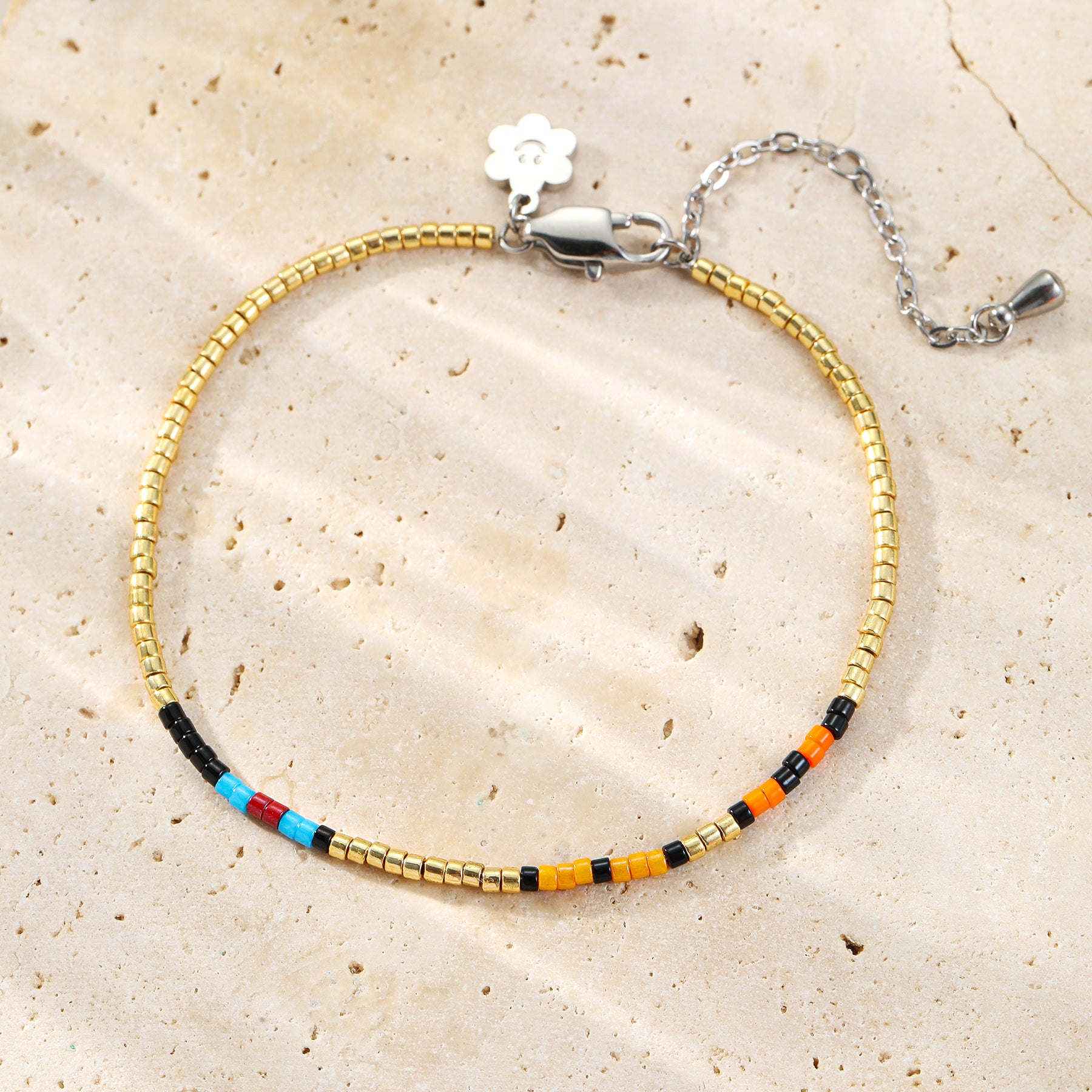 Playful Colors Bead Bracelet Waterproof