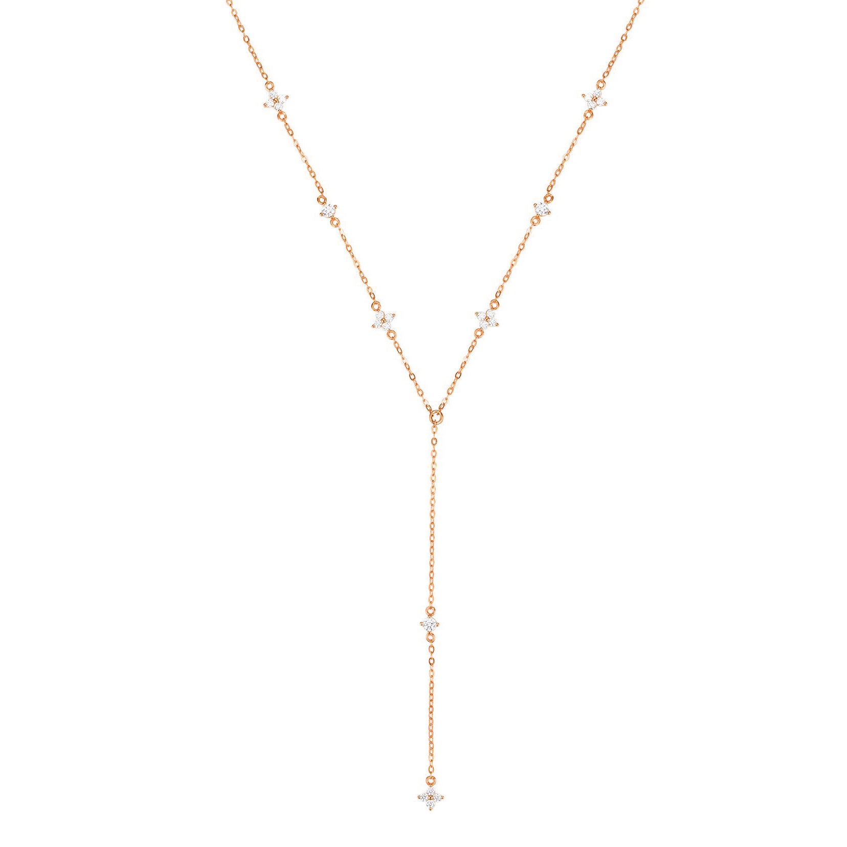Posy Y Kette Sterlingsilber Gold