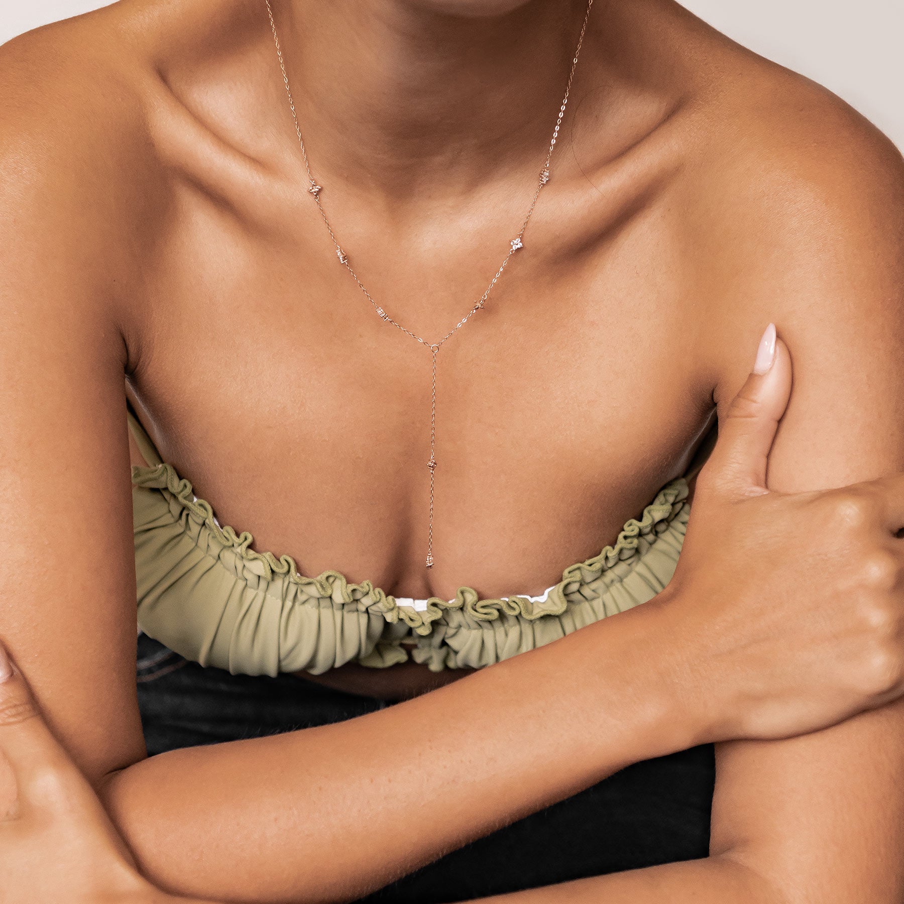 Posy Y Kette Sterlingsilber Gold