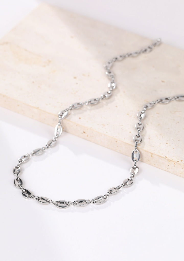 Collier Chaîne Marinière Entrelacée en Argent