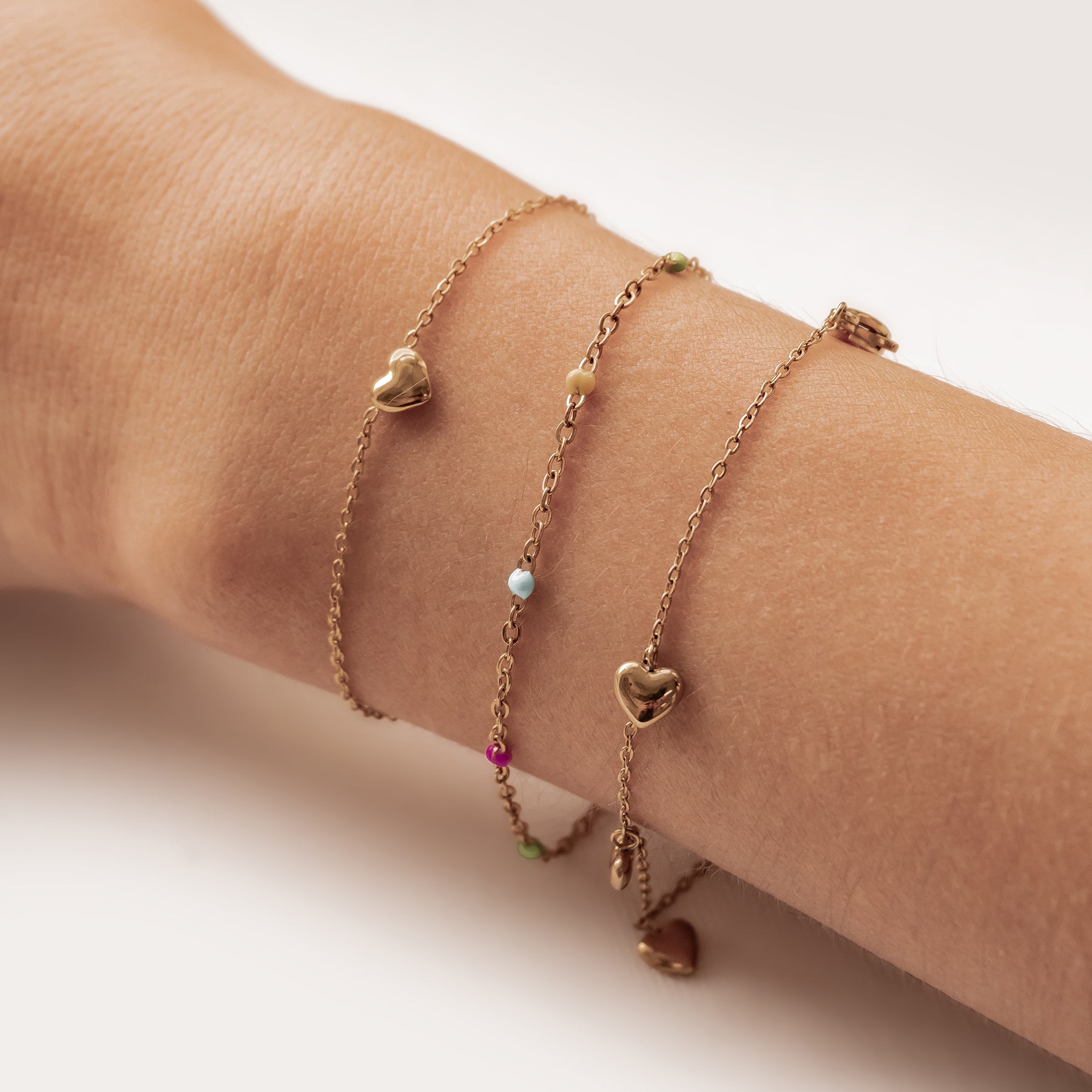 Rainbow Bead Bracelet Waterproof