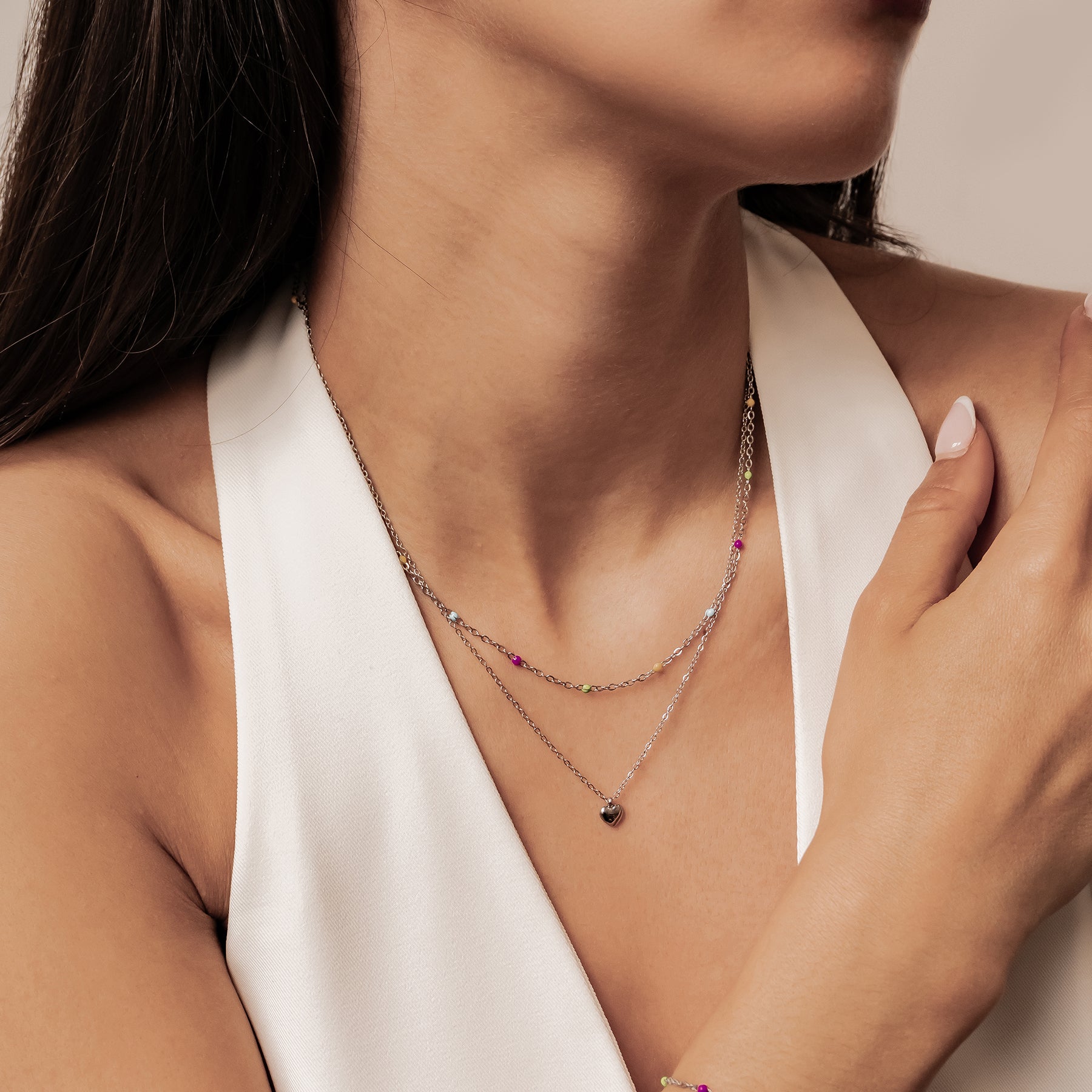 Rainbow Bead Bracelet Waterproof