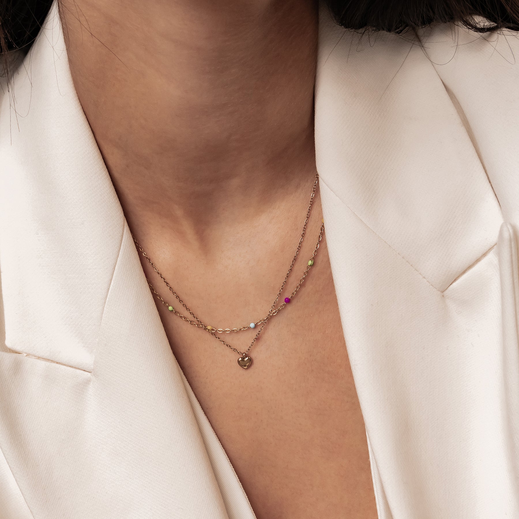 Collar Dots Arcoíris Waterproof