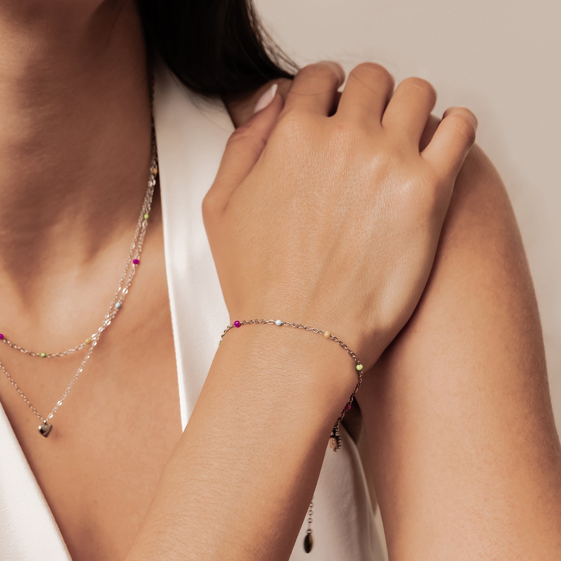 Collar Dots Arcoíris Waterproof