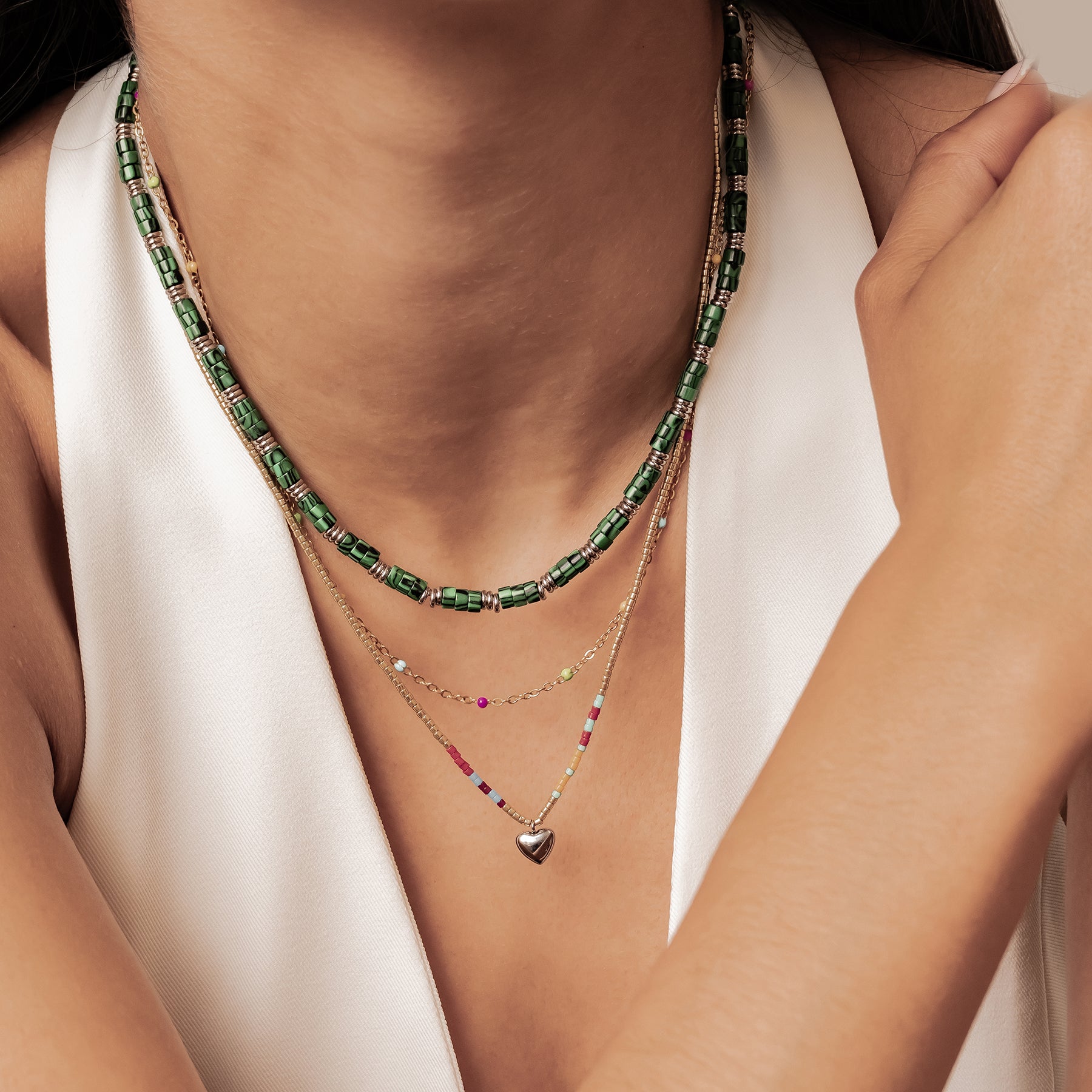 Collar Dots Arcoíris Waterproof