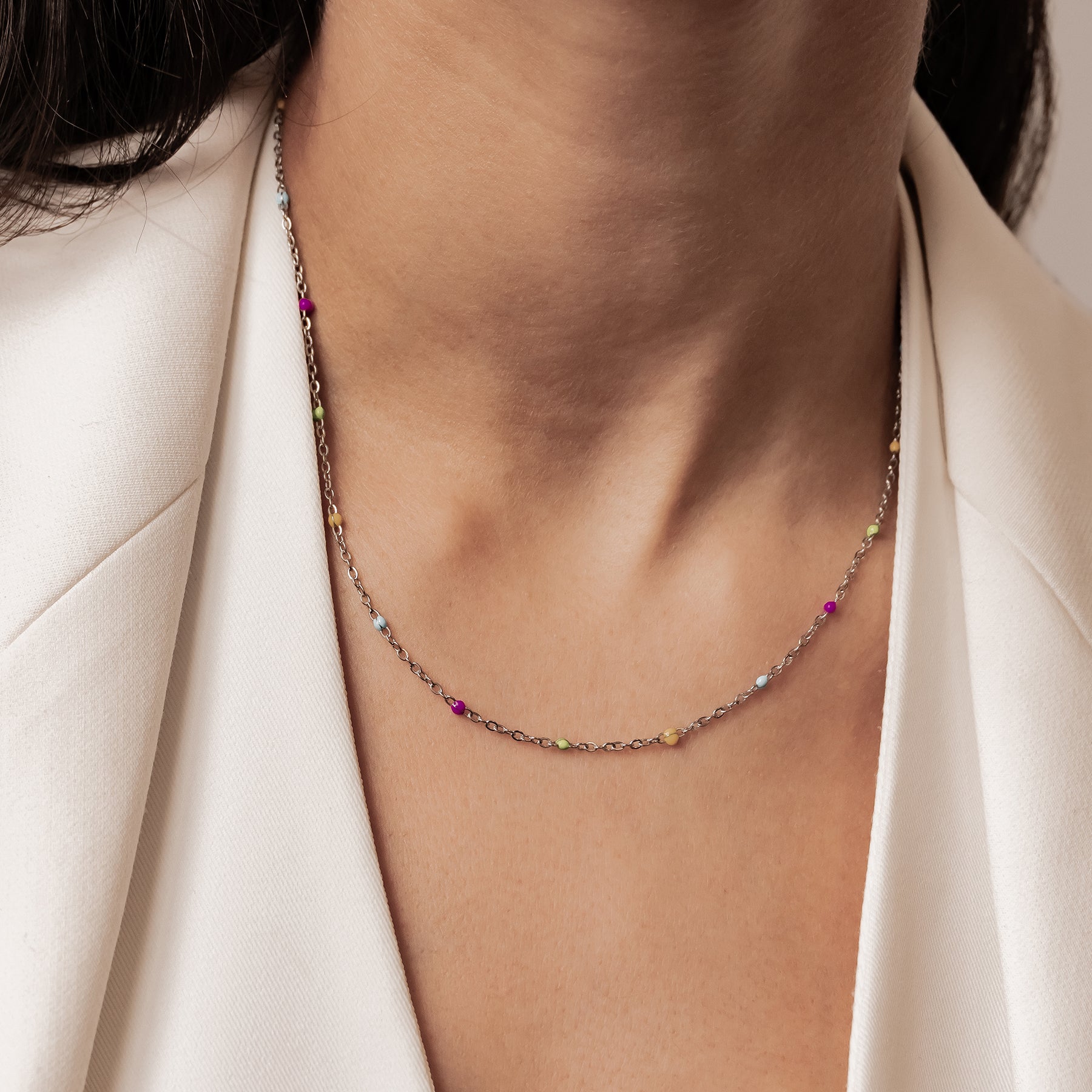 Collar Dots Arcoíris Waterproof