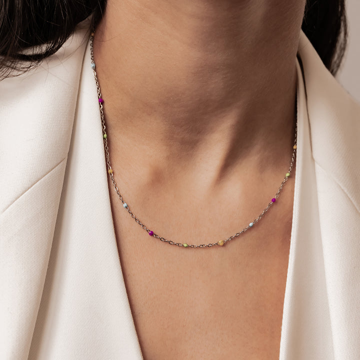 Collar Dots Arcoíris Waterproof