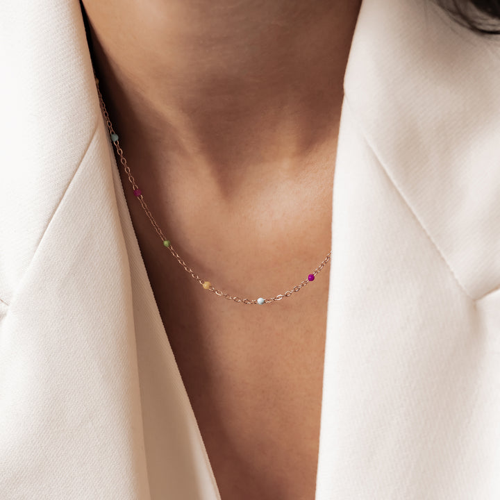 Collar Dots Arcoíris Waterproof