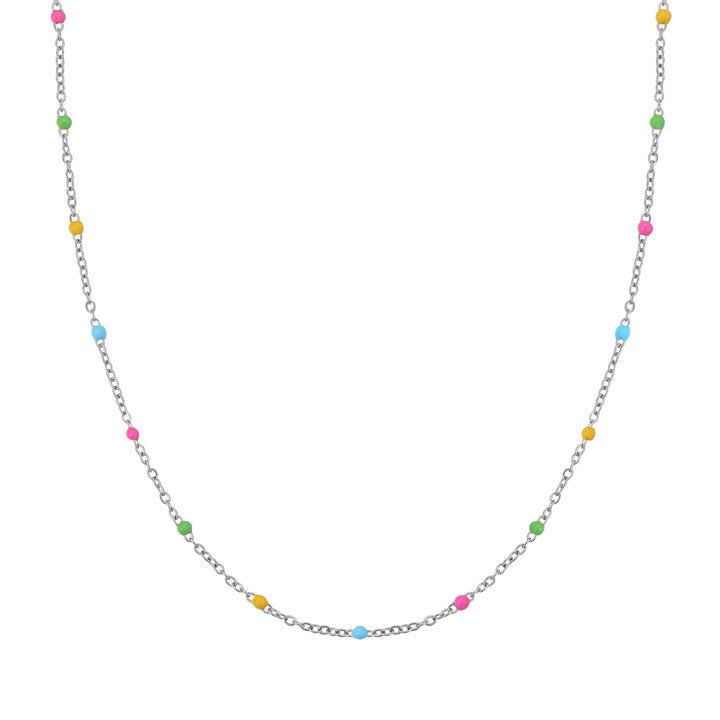 Rainbow Bead Necklace Waterproof