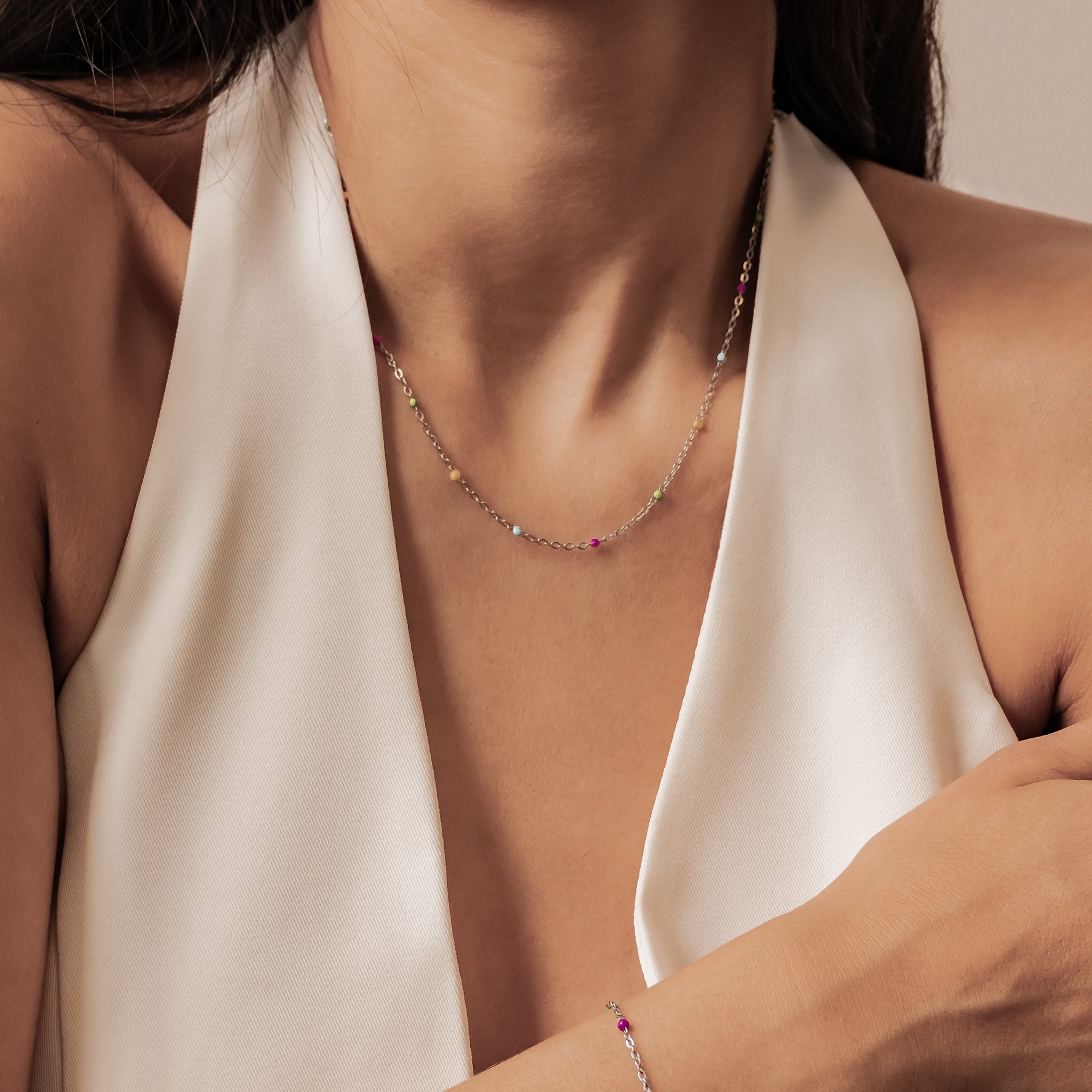 Collar Dots Arcoíris Waterproof