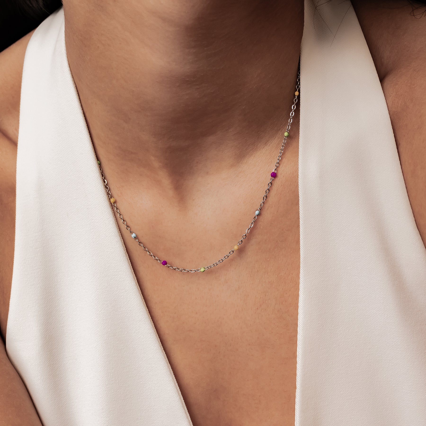 Collar Dots Arcoíris Waterproof