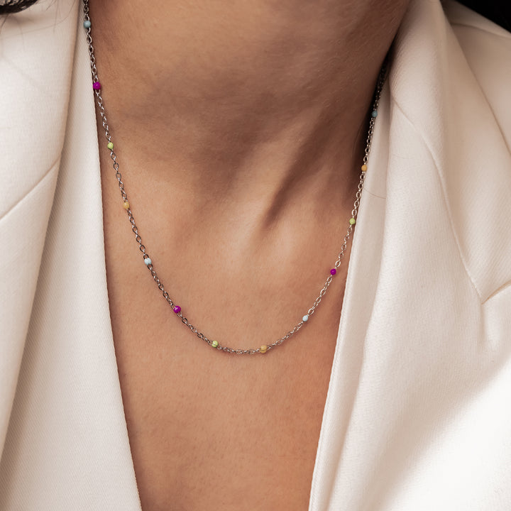 Collar Dots Arcoíris Waterproof