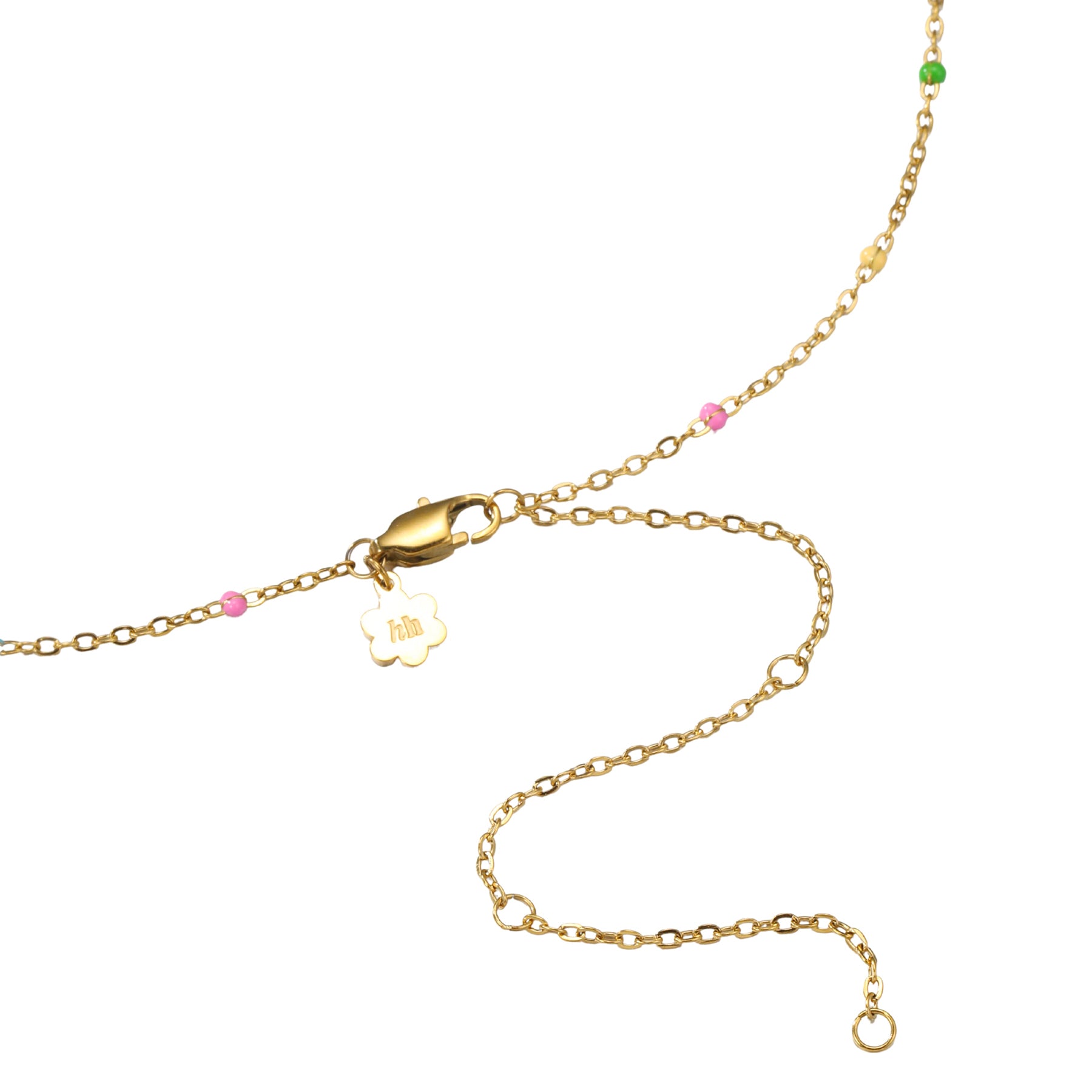 Regenbogen-Perlen Body Chain wasserfest