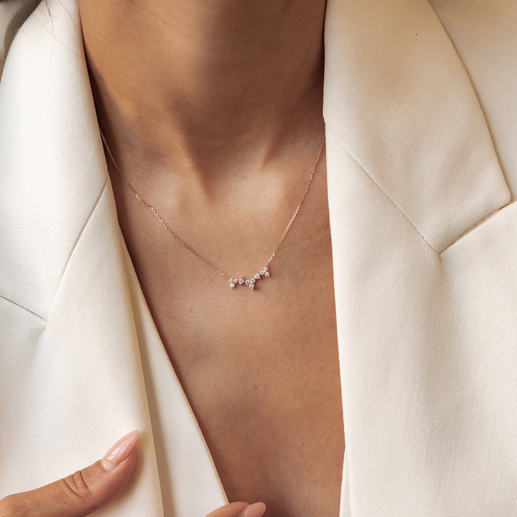 Aufschwung Kette aus 585 Gold