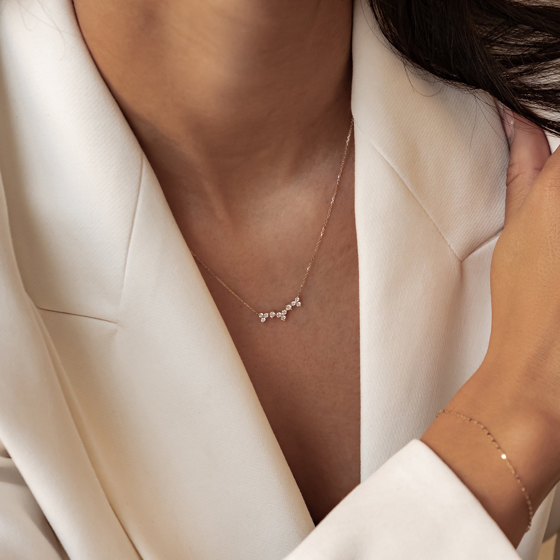 Aufschwung Kette aus 585 Gold