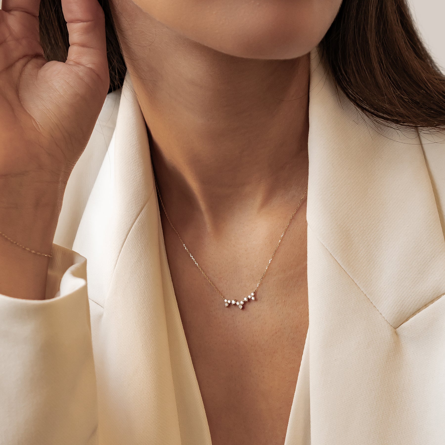 Aufschwung Kette aus 585 Gold