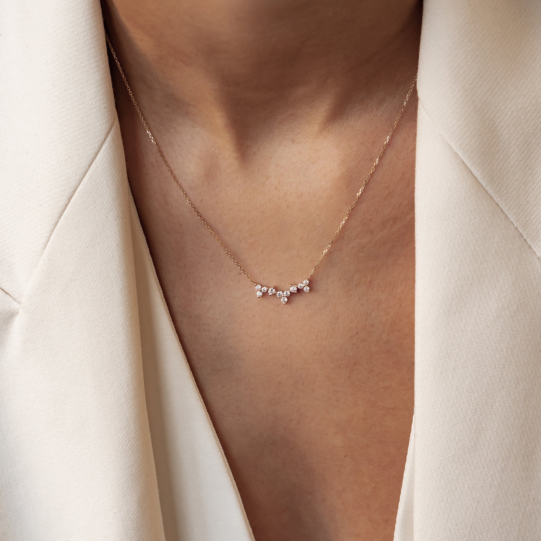 Aufschwung Kette aus 585 Gold