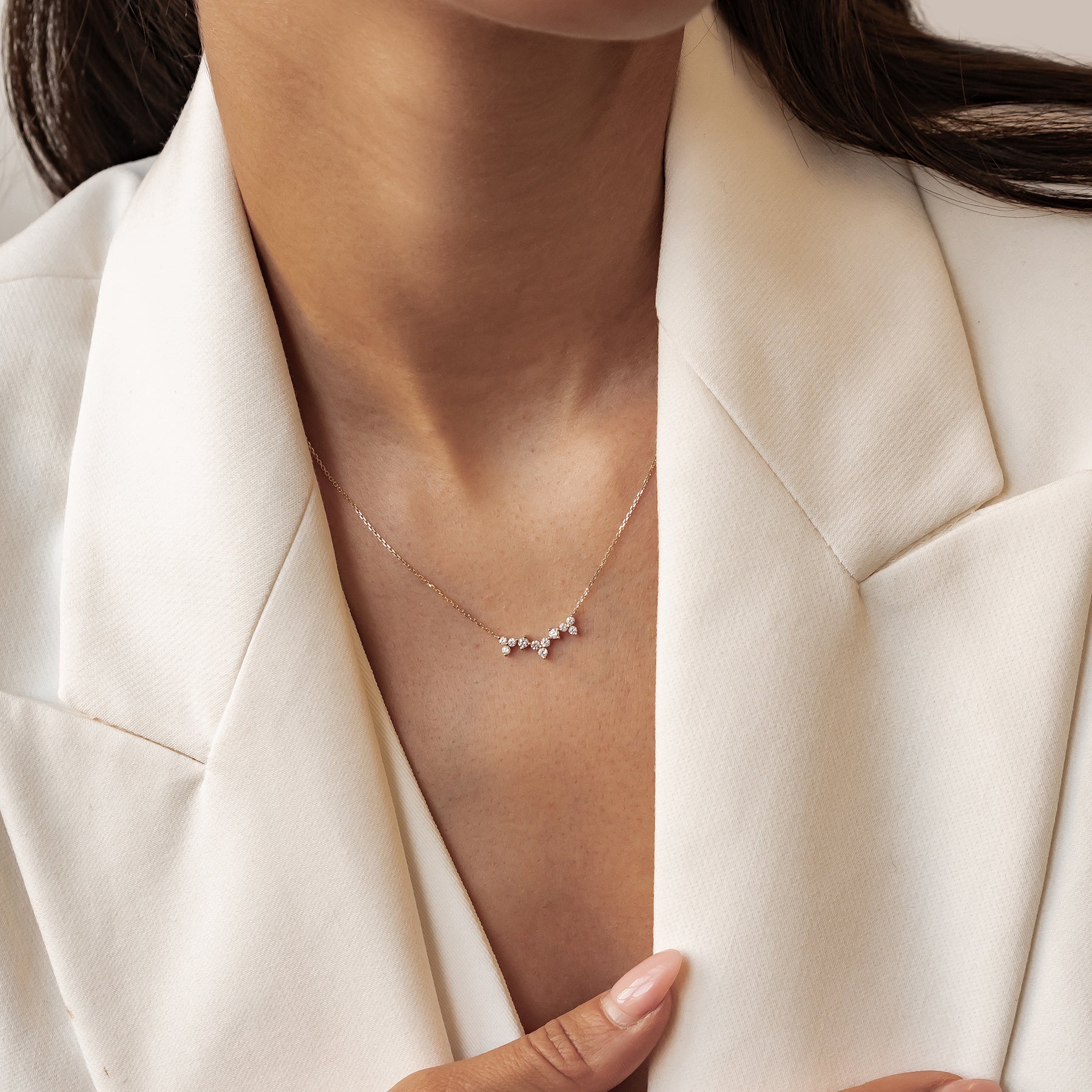 Aufschwung Kette aus 585 Gold