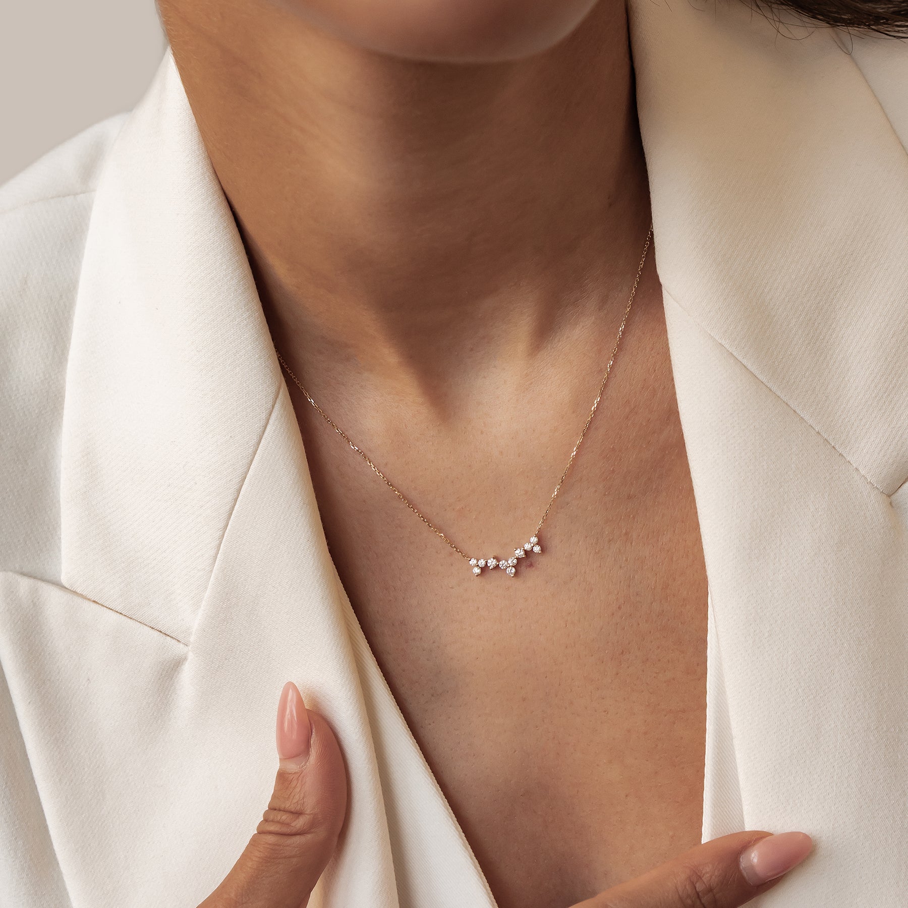 Aufschwung Kette aus 585 Gold