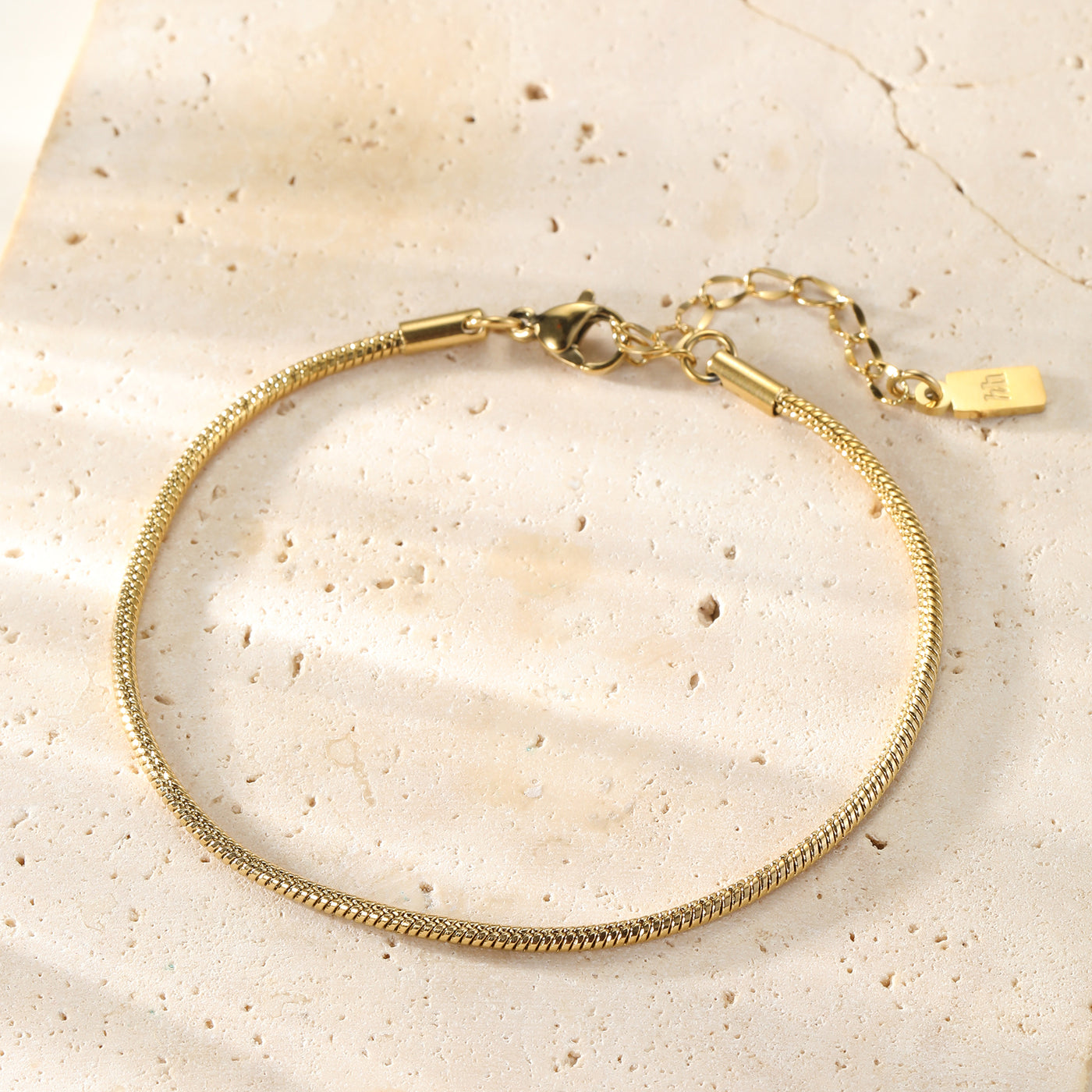 Round Snake Chain Bracelet Waterproof 18-23cm