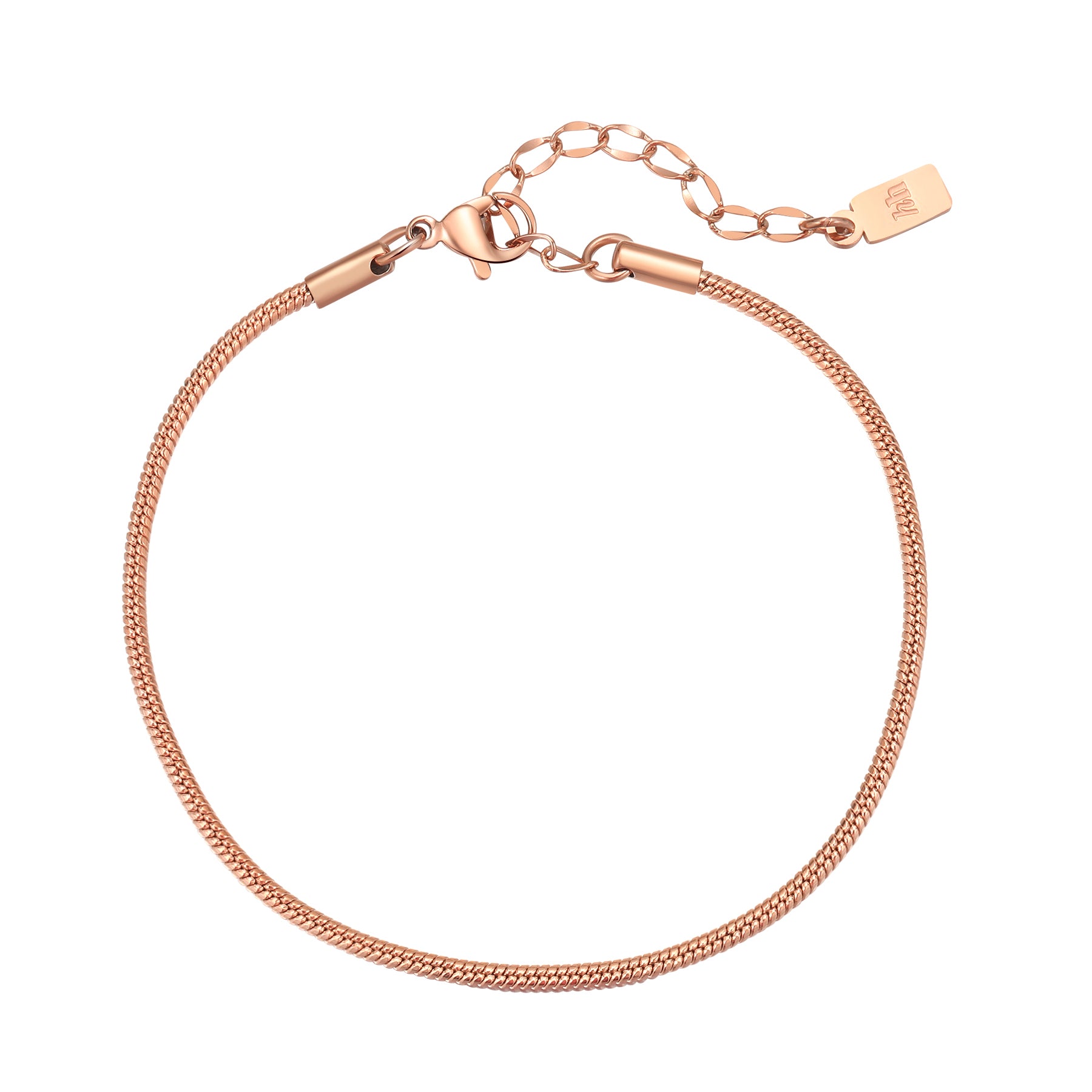 Round Snake Chain Bracelet Waterproof 18-23cm