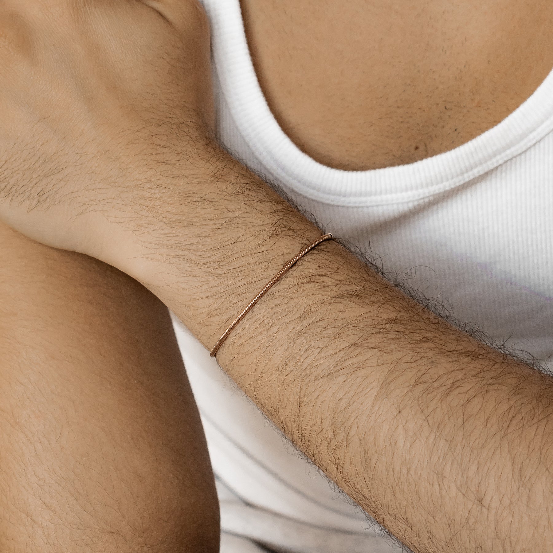 Round Snake Chain Bracelet Waterproof 18-23cm