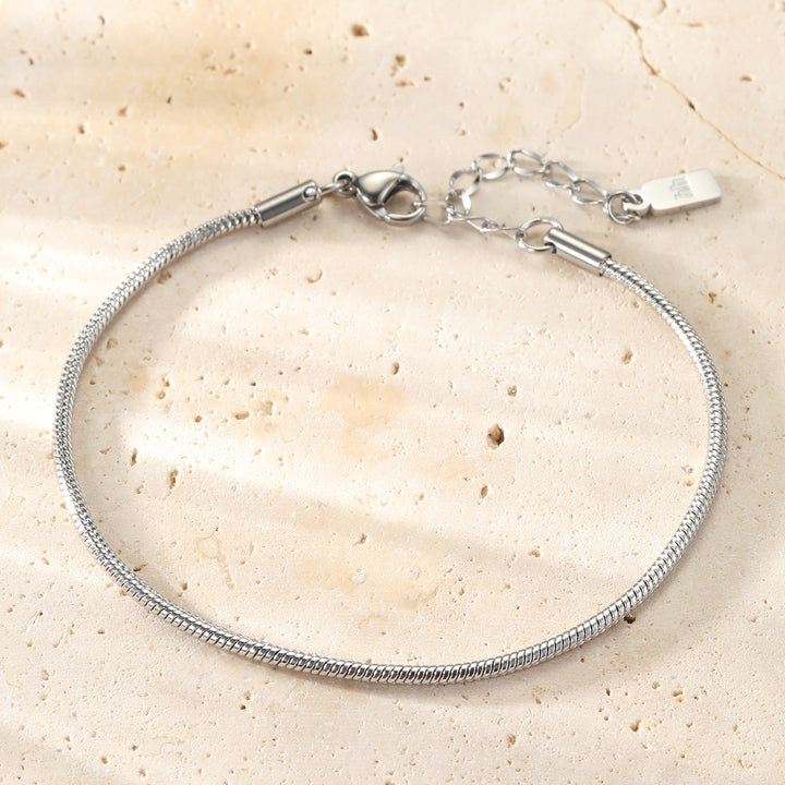 Round Snake Chain Bracelet Waterproof 18-23cm