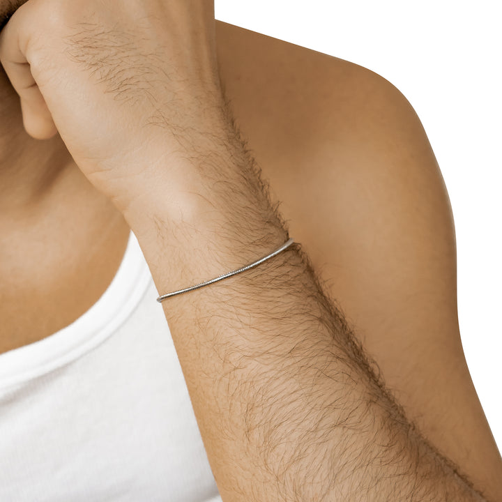 Round Snake Chain Bracelet Waterproof 18-23cm
