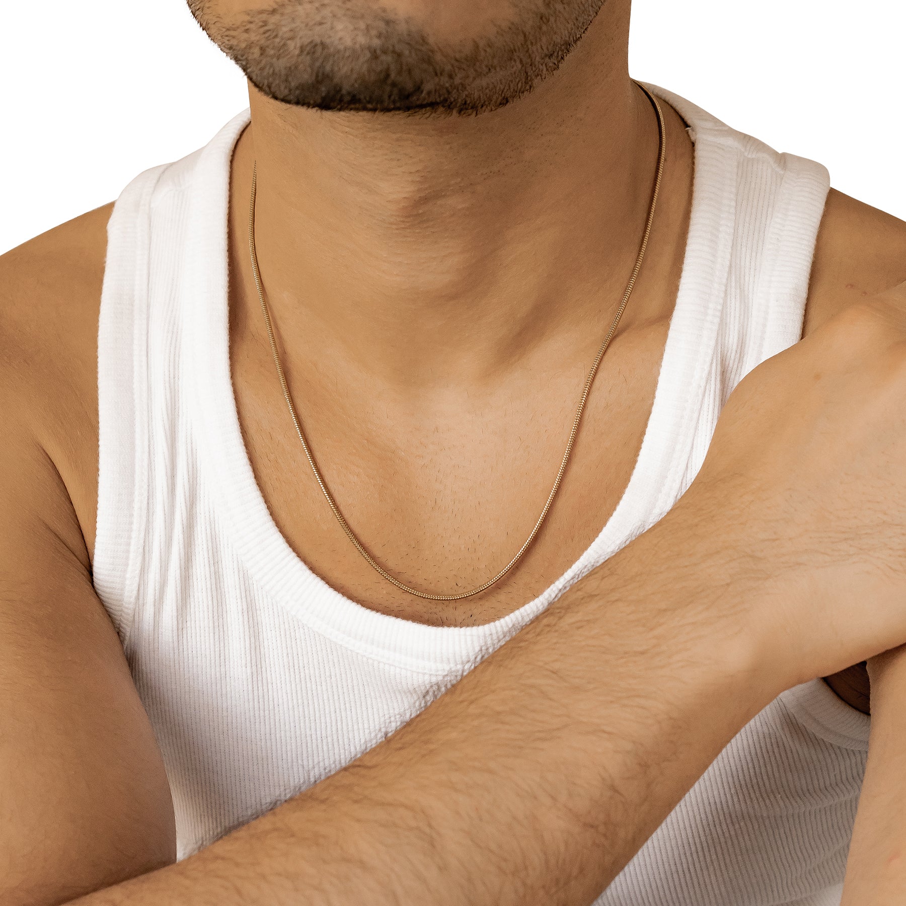 Runde Schlangenkette Gold