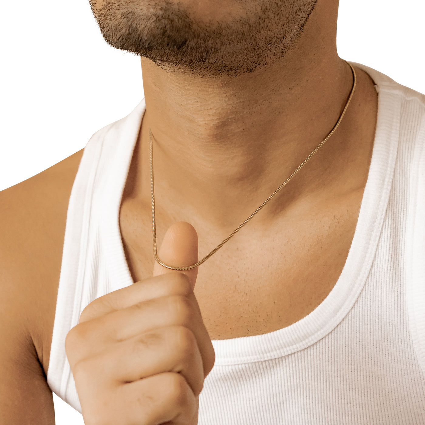 Collier Chaîne Serpent Ronde Waterproof 55-60cm