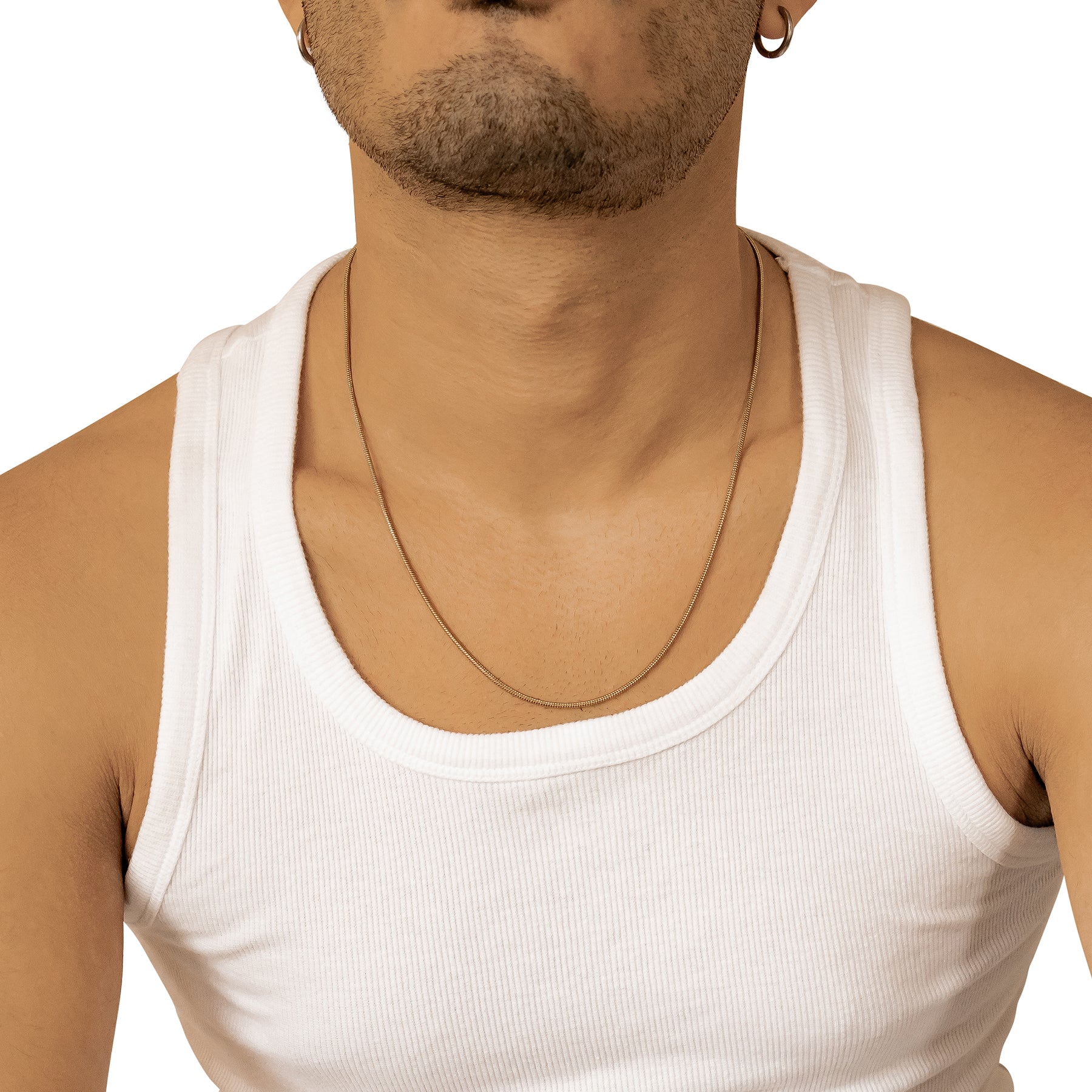 Collier Chaîne Serpent Ronde Waterproof 55-60cm