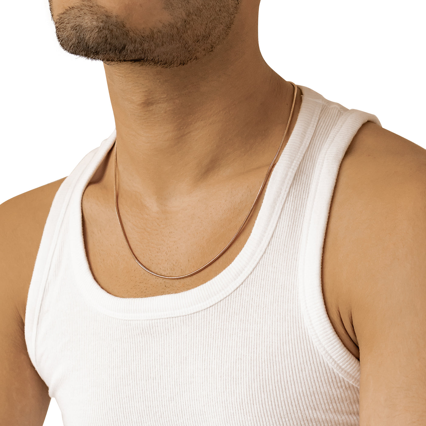 Collier Chaîne Serpent Ronde Waterproof 55-60cm