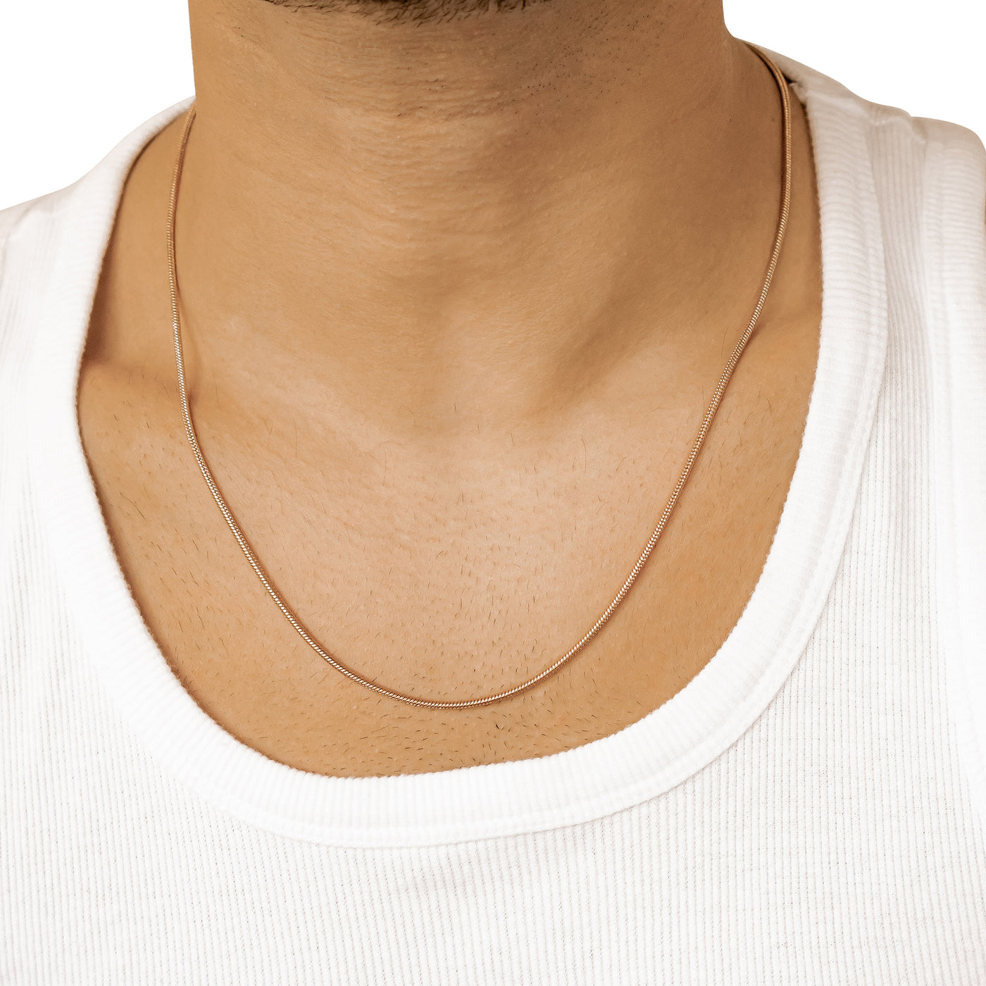 Collier Chaîne Serpent Ronde Waterproof 55-60cm