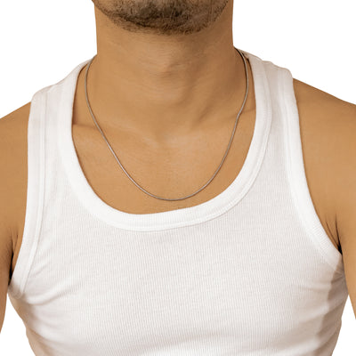 Collier Chaîne Serpent Ronde Waterproof 55-60cm