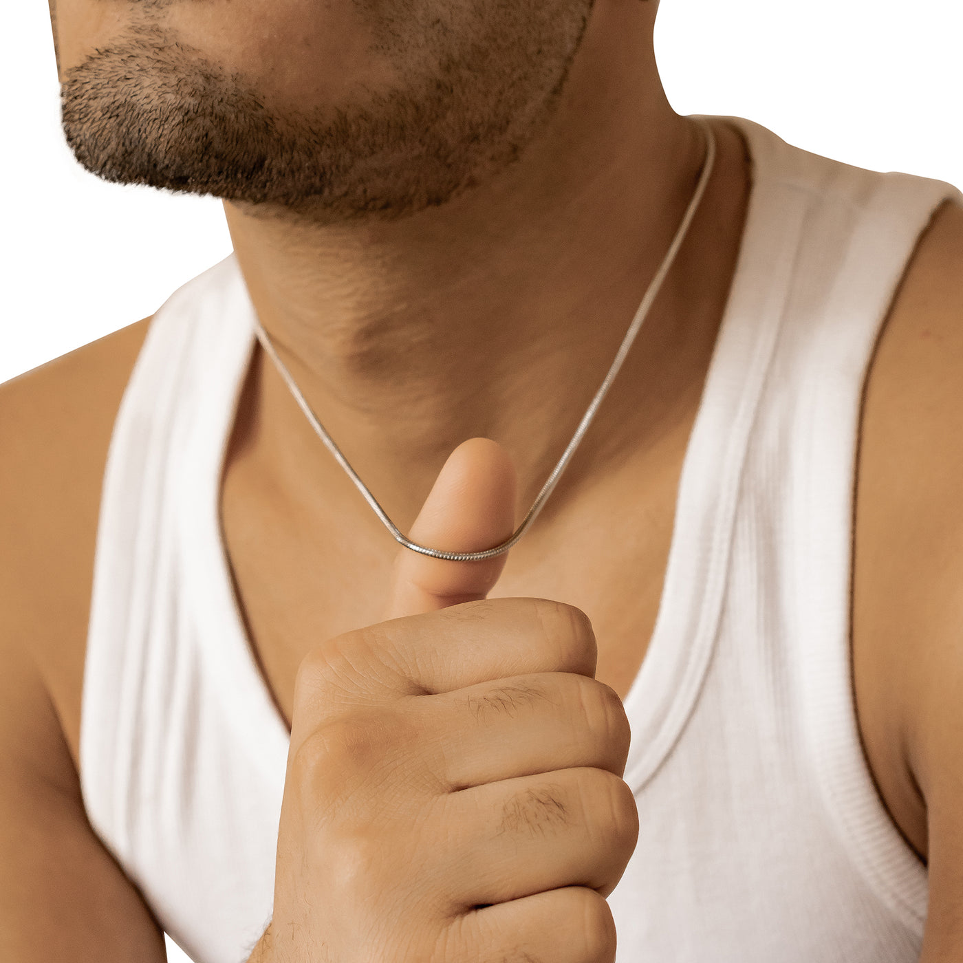 Collier Chaîne Serpent Ronde Waterproof 55-60cm