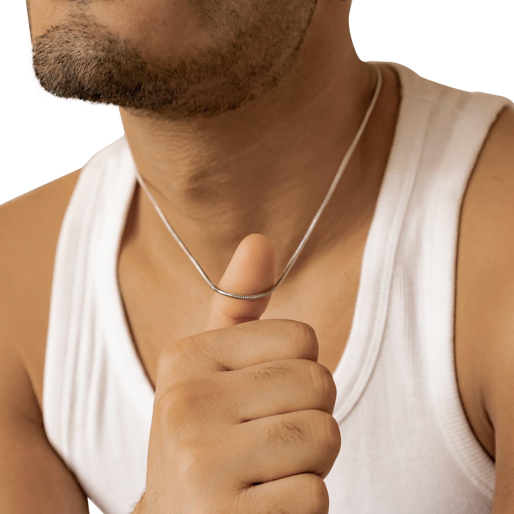 Runde Schlangenkette Silber